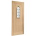 Westminster Triple Glazed External Oak Door (M&T) with Black Caming